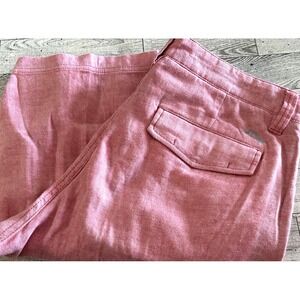 Tommy Bahama Pink Pinstripe Linen Blend Stretch Chino Shorts Mens 30 Summer